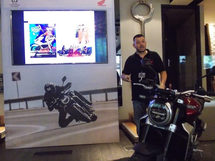 Ο Product Manager Honda Moto κ. Γιάννης Αλεξάκης